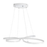 GLOBOSTAR® BUTTERFLY 61392 Μοντέρνο Κρεμαστό Φωτιστικό Οροφής LED 75W 8400lm 300° AC 220-240V IP20 Ρυθμιζόμενο Λευκό CCT με Χειριστήριο από 2700K έως 6000K Dimmable - Lumileds SMD Chip - Λευκό Ματ - Μ70 x Π55 x Υ4cm - 3 Χρόνια Εγγύηση - Image 8
