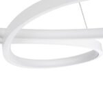 GLOBOSTAR® BUTTERFLY 61392 Μοντέρνο Κρεμαστό Φωτιστικό Οροφής LED 75W 8400lm 300° AC 220-240V IP20 Ρυθμιζόμενο Λευκό CCT με Χειριστήριο από 2700K έως 6000K Dimmable - Lumileds SMD Chip - Λευκό Ματ - Μ70 x Π55 x Υ4cm - 3 Χρόνια Εγγύηση - Image 9