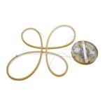 GLOBOSTAR® BUTTERFLY 61393 Μοντέρνο Κρεμαστό Φωτιστικό Οροφής LED 75W 8400lm 300° AC 220-240V IP20 Ρυθμιζόμενο Λευκό CCT με Χειριστήριο από 2700K έως 6000K Dimmable - Lumileds SMD Chip - Χρυσό Βούρτσας - Μ70 x Π55 x Υ4cm - 3 Χρόνια Εγγύηση - Image 10