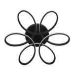 GLOBOSTAR® MARGARET 61400 Μοντέρνο Φωτιστικό Οροφής LED 54W 6210lm 360° AC 220-240V IP20 Ρυθμιζόμενο Λευκό CCT με Χειριστήριο από 2700K έως 6000K Dimmable - Lumileds SMD Chip - Μαύρο Ματ - Μ57 x Π57 x Υ12cm - 3 Χρόνια Εγγύηση - Image 4