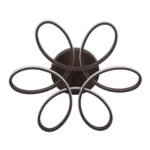 GLOBOSTAR® MARGARET 61402 Μοντέρνο Φωτιστικό Οροφής LED 54W 6210lm 360° AC 220-240V IP20 Ρυθμιζόμενο Λευκό CCT με Χειριστήριο από 2700K έως 6000K Dimmable - Lumileds SMD Chip - Καφέ Ματ - Μ57 x Π57 x Υ12cm - 3 Χρόνια Εγγύηση - Image 4