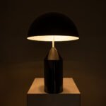 GLOBOSTAR® URANUS-L 61457 Μοντέρνο Επιτραπέζιο Φωτιστικό Πορτατίφ με Ντουί 2 x E27 AC 220-240V IP20 - Μαύρο - Μ50 x Π50 x Υ77cm - Image 10