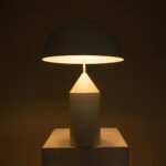 GLOBOSTAR® URANUS-L 61458 Μοντέρνο Επιτραπέζιο Φωτιστικό Πορτατίφ με Ντουί 2 x E27 AC 220-240V IP20 - Λευκό - Μ50 x Π50 x Υ77cm - Image 10