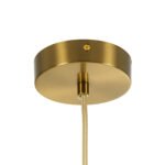 GLOBOSTAR® BELLISSIMO 61486 Μοντέρνο Κρεμαστό Φωτιστικό Οροφής με Ντουί 1 x E27 AC 220-240V IP20 - Λευκό & Χρυσό Πλατίνα - Μ20 x Π20 x Υ42cm - Image 7