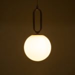 GLOBOSTAR® BELLISSIMO 61486 Μοντέρνο Κρεμαστό Φωτιστικό Οροφής με Ντουί 1 x E27 AC 220-240V IP20 - Λευκό & Χρυσό Πλατίνα - Μ20 x Π20 x Υ42cm - Image 9