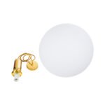 GLOBOSTAR® ESTETICO 61494 Μοντέρνο Κρεμαστό Φωτιστικό Οροφής με Ντουί 1 x E27 AC 220-240V IP20 - Λευκό & Χρυσό Πλατίνα - Μ40 x Π40 x Υ58cm - Image 8