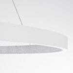 GLOBOSTAR® DIAMOND 61518 Μοντέρνο Κρεμαστό Φωτιστικό Οροφής LED 75W 8400lm 360° AC 220-240V IP20 Ρυθμιζόμενο Λευκό CCT με Χειριστήριο από 2700K έως 6000K Dimmable - Lumileds SMD Chip - Λευκό Ματ - Μ100 x Π100 x Υ90cm - 3 Χρόνια Εγγύηση - Image 6