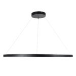 GLOBOSTAR® DIAMOND 61519 Μοντέρνο Κρεμαστό Φωτιστικό Οροφής LED 75W 8400lm 360° AC 220-240V IP20 Ρυθμιζόμενο Λευκό CCT με Χειριστήριο από 2700K έως 6000K Dimmable - Lumileds SMD Chip - Μαύρο Ματ - Μ100 x Π100 x Υ90cm - 3 Χρόνια Εγγύηση - Image 4