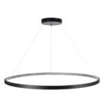 GLOBOSTAR® DIAMOND 61519 Μοντέρνο Κρεμαστό Φωτιστικό Οροφής LED 75W 8400lm 360° AC 220-240V IP20 Ρυθμιζόμενο Λευκό CCT με Χειριστήριο από 2700K έως 6000K Dimmable - Lumileds SMD Chip - Μαύρο Ματ - Μ100 x Π100 x Υ90cm - 3 Χρόνια Εγγύηση - Image 5