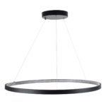 GLOBOSTAR® DIAMOND 61520 Μοντέρνο Κρεμαστό Φωτιστικό Οροφής LED 67W 7504lm 360° AC 220-240V IP20 Ρυθμιζόμενο Λευκό CCT με Χειριστήριο από 2700K έως 6000K Dimmable - Lumileds SMD Chip - Μαύρο Ματ - Μ80 x Π80 x Υ110cm - 3 Χρόνια Εγγύηση - Image 5