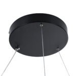 GLOBOSTAR® DIAMOND 61520 Μοντέρνο Κρεμαστό Φωτιστικό Οροφής LED 67W 7504lm 360° AC 220-240V IP20 Ρυθμιζόμενο Λευκό CCT με Χειριστήριο από 2700K έως 6000K Dimmable - Lumileds SMD Chip - Μαύρο Ματ - Μ80 x Π80 x Υ110cm - 3 Χρόνια Εγγύηση - Image 7