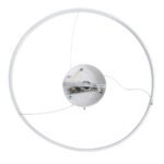 GLOBOSTAR® DIAMOND 61521 Μοντέρνο Κρεμαστό Φωτιστικό Οροφής LED 67W 7504lm 360° AC 220-240V IP20 Ρυθμιζόμενο Λευκό CCT με Χειριστήριο από 2700K έως 6000K Dimmable - Lumileds SMD Chip - Λευκό Ματ - Μ80 x Π80 x Υ110cm - 3 Χρόνια Εγγύηση - Image 8