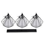 GLOBOSTAR® EIFFEL 61569 Vintage Κρεμαστό Φωτιστικό Οροφής με Ντουί 3 x E27 AC 220-240V IP20 - Μαύρο & Λευκό - Μ68 x Π25 x Υ130cm - Image 11