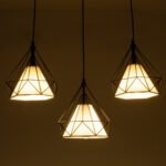 GLOBOSTAR® EIFFEL 61569 Vintage Κρεμαστό Φωτιστικό Οροφής με Ντουί 3 x E27 AC 220-240V IP20 - Μαύρο & Λευκό - Μ68 x Π25 x Υ130cm - Image 3