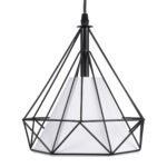 GLOBOSTAR® EIFFEL 61569 Vintage Κρεμαστό Φωτιστικό Οροφής με Ντουί 3 x E27 AC 220-240V IP20 - Μαύρο & Λευκό - Μ68 x Π25 x Υ130cm - Image 8