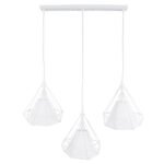 GLOBOSTAR® EIFFEL 61570 Vintage Κρεμαστό Φωτιστικό Οροφής με Ντουί 3 x E27 AC 220-240V IP20 - Λευκό - Μ68 x Π25 x Υ130cm - Image 6