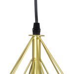 GLOBOSTAR® EIFFEL 61571 Vintage Κρεμαστό Φωτιστικό Οροφής με Ντουί 3 x E27 AC 220-240V IP20 - Χρυσό & Λευκό - Μ68 x Π25 x Υ130cm - Image 7