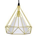 GLOBOSTAR® EIFFEL 61571 Vintage Κρεμαστό Φωτιστικό Οροφής με Ντουί 3 x E27 AC 220-240V IP20 - Χρυσό & Λευκό - Μ68 x Π25 x Υ130cm - Image 8