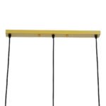 GLOBOSTAR® EIFFEL 61571 Vintage Κρεμαστό Φωτιστικό Οροφής με Ντουί 3 x E27 AC 220-240V IP20 - Χρυσό & Λευκό - Μ68 x Π25 x Υ130cm - Image 10