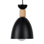 GLOBOSTAR® AVA 61572 Μοντέρνο Κρεμαστό Φωτιστικό Οροφής με Ντουί 3 x E27 AC 220-240V IP20 - Μαύρο & Μπεζ - Μ35 x Π35 x Υ130cm - Image 6