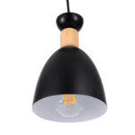 GLOBOSTAR® AVA 61572 Μοντέρνο Κρεμαστό Φωτιστικό Οροφής με Ντουί 3 x E27 AC 220-240V IP20 - Μαύρο & Μπεζ - Μ35 x Π35 x Υ130cm - Image 7