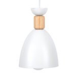 GLOBOSTAR® AVA 61573 Μοντέρνο Κρεμαστό Φωτιστικό Οροφής με Ντουί 3 x E27 AC 220-240V IP20 - Λευκό & Μπεζ - Μ35 x Π35 x Υ130cm - Image 6