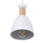 GLOBOSTAR® AVA 61573 Μοντέρνο Κρεμαστό Φωτιστικό Οροφής με Ντουί 3 x E27 AC 220-240V IP20 - Λευκό & Μπεζ - Μ35 x Π35 x Υ130cm - Image 7