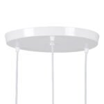 GLOBOSTAR® AVA 61573 Μοντέρνο Κρεμαστό Φωτιστικό Οροφής με Ντουί 3 x E27 AC 220-240V IP20 - Λευκό & Μπεζ - Μ35 x Π35 x Υ130cm - Image 8