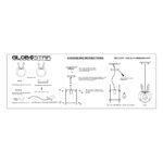 GLOBOSTAR® BUNNY 61577 Παιδικό Κρεμαστό Φωτιστικό Οροφής με Ντουί 1 x E27 AC 220-240V IP20 - Ροζ & Λευκό - Μ27.2 x Π15.5 x Υ40cm - Image 13