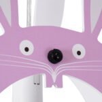 GLOBOSTAR® BUNNY 61577 Παιδικό Κρεμαστό Φωτιστικό Οροφής με Ντουί 1 x E27 AC 220-240V IP20 - Ροζ & Λευκό - Μ27.2 x Π15.5 x Υ40cm - Image 9