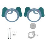 GLOBOSTAR® ELEPHANT 61578 Παιδικό Κρεμαστό Φωτιστικό Οροφής με Ντουί 1 x E27 AC 220-240V IP20 - Πολύχρωμο - Μ37.7 x Π15.5 x Υ31.5cm - Image 12