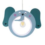 GLOBOSTAR® ELEPHANT 61578 Παιδικό Κρεμαστό Φωτιστικό Οροφής με Ντουί 1 x E27 AC 220-240V IP20 - Πολύχρωμο - Μ37.7 x Π15.5 x Υ31.5cm - Image 5