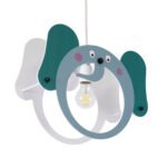 GLOBOSTAR® ELEPHANT 61578 Παιδικό Κρεμαστό Φωτιστικό Οροφής με Ντουί 1 x E27 AC 220-240V IP20 - Πολύχρωμο - Μ37.7 x Π15.5 x Υ31.5cm - Image 6