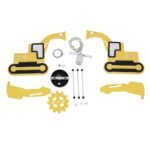 GLOBOSTAR® EXCAVATOR 61579 Παιδικό Κρεμαστό Φωτιστικό Οροφής με Ντουί 1 x E27 AC 220-240V IP20 - Κίτρινο & Μαύρο - Μ45 x Π15.5 x Υ27cm - Image 12