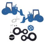 GLOBOSTAR® TRACTOR 61580 Παιδικό Κρεμαστό Φωτιστικό Οροφής με Ντουί 1 x E27 AC 220-240V IP20 - Πολύχρωμο - Μ40 x Π15.5 x Υ26.5cm - Image 12