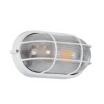 GLOBOSTAR® BOATLIGHT 61582 Vintage Φωτιστικό Καραβοχελώνα Τοίχου - Απλίκα με Ντουί 1 x E27 AC 220-240V Αδιάβροχο IP65 - Λευκό Ματ - Μ21 x Π10.4 x Υ9cm - Image 3