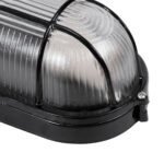 GLOBOSTAR® BOATLIGHT 61583 Vintage Φωτιστικό Καραβοχελώνα Τοίχου - Απλίκα με Ντουί 1 x E27 AC 220-240V Αδιάβροχο IP65 - Μαύρο Ματ - Μ21 x Π10.4 x Υ9cm - Image 8
