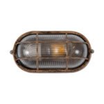 GLOBOSTAR® BOATLIGHT 61584 Vintage Φωτιστικό Καραβοχελώνα Τοίχου - Απλίκα με Ντουί 1 x E27 AC 220-240V Αδιάβροχο IP65 - Χάλκινο Εφέ Σκουριάς Ματ - Μ21 x Π10.4 x Υ9cm - Image 4