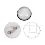 GLOBOSTAR® BOATLIGHT 61588 Vintage Φωτιστικό Καραβοχελώνα Τοίχου & Οροφής με Ντουί 2 x E27 AC 220-240V Αδιάβροχο IP65 - Λευκό Ματ - Μ24 x Π24 x Υ11cm - Image 8