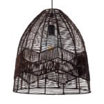 GLOBOSTAR® ALOHA 01752 Boho Κρεμαστό Φωτιστικό Οροφής με Ντουί 1 x E27 AC 220-240V IP20 - Καφέ - Μ45 x Π45 x Υ48cm - Image 2