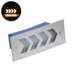 GloboStar® WALLLIGHT-ARINA 90670 Χωνευτό Φωτιστικό Τοίχου LED 6W 660lm 120° DC 24V Αδιάβροχο IP67 Μ17 x Π7 x Υ5.5cm Θερμό Λευκό 3000K - Ανοξείδωτο Ατσάλι - 3 Years Warranty - Image 2