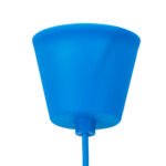 GLOBOSTAR® CABLITO 61558 Μοντέρνο Κρεμαστό Φωτιστικό Οροφής με Ντουί 1 x E27 AC 220-240V IP20 - Μπλε - Μ4 x Π4 x Υ110cm - Image 3
