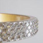 GLOBOSTAR® DIAMOND TRIO 61137-DECO Μοντέρνο Κρεμαστό Φωτιστικό Οροφής LED 100W 12123lm 360° AC 220-240V IP20 Ρυθμιζόμενο Λευκό CCT με Χειριστήριο από 2700K έως 6000K Dimmable - Lumileds SMD Chip - Χρυσό Βούρτσας - Μ60 x Π60 x Υ60cm - 3 Χρόνια Εγγύηση - Image 8