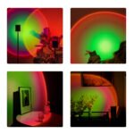 GloboStar® 00821 Μοντέρνο Minimal Επιδαπέδιο Φωτιστικό Μεταλλικό Μονόφωτο LED 12W DC 5V με Projector LENS Ειδικού Εφέ & Καλώδιο Τροφοδοσίας USB Rotation Head 180° RAINBOW GREEN - Image 11