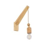 GLOBOSTAR® NOVO 00885 Vintage Φωτιστικό Τοίχου - Απλίκα με Ντουί 1 x E27 AC 220-240V IP20 - Μπεζ - Μ7 x Π28 x Υ37cm - Image 2