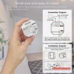 GLOBOSTAR® MiBOXER-TRI-C1 71432 AC Triac RF 2.4Ghz & Push Dimmer με 1 x 1.36A 300W Κανάλι AC 220-240V 1.36A 300W Max IP20 - RF 2.4Ghz & Push Dimming - Μ5 x Π5 x Υ2.3cm - 5 Χρόνια Εγγύηση - Image 14