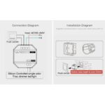 GLOBOSTAR® MiBOXER-TRI-C1 71432 AC Triac RF 2.4Ghz & Push Dimmer με 1 x 1.36A 300W Κανάλι AC 220-240V 1.36A 300W Max IP20 - RF 2.4Ghz & Push Dimming - Μ5 x Π5 x Υ2.3cm - 5 Χρόνια Εγγύηση - Image 15