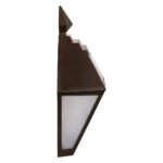 GloboStar® 71493 Αυτόνομο Ηλιακό Φωτιστικό Τοίχου Καφέ LED SMD 1W 40lm με Ενσωματωμένη Μπαταρία 600mAh - Φωτοβολταϊκό Πάνελ με Αισθητήρα Ημέρας-Νύχτας IP65 Ψυχρό Λευκό 6000K - Image 4