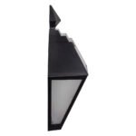 GloboStar® 71494 Αυτόνομο Ηλιακό Φωτιστικό Τοίχου Μαύρο LED SMD 1W 40lm με Ενσωματωμένη Μπαταρία 600mAh - Φωτοβολταϊκό Πάνελ με Αισθητήρα Ημέρας-Νύχτας IP65 Ψυχρό Λευκό 6000K - Image 4