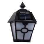 GloboStar® 71494 Αυτόνομο Ηλιακό Φωτιστικό Τοίχου Μαύρο LED SMD 1W 40lm με Ενσωματωμένη Μπαταρία 600mAh - Φωτοβολταϊκό Πάνελ με Αισθητήρα Ημέρας-Νύχτας IP65 Ψυχρό Λευκό 6000K - Image 6